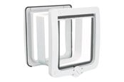 Katt - Trixie 4-Way cat flap XXL with tunnel 24 × 28 cm white - TX44241