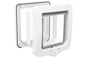 Katt - Trixie 4-Way cat flap with tunnel 20 × 22 cm white - TX44231