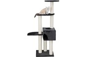 Katt - Trixie Cat Tree Scratching Post Alicante Black 142cm - TX43867