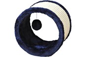 Katt - Trixie Playing roll plush/sisal ø 23 × 20 cm blue - TX4324