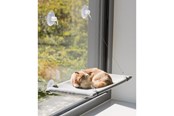 Katt - Trixie Window platform velour 50 × 30 cm grey - TX43209