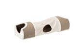 Katt - Trixie Scratching tunnel with 2 caves plush/sisal 110 × 30 × 38 cm light grey/brown - TX43004