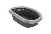 Katt - Trixie Be Eco Carlo cat litter tray with rim 38 × 17 × 58 cm anthracite/grey-green - TX40212