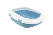 Katt - Trixie Primo XXL cat litter tray with rim 56 × 25 × 71 cm blue/white - TX40175