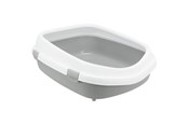 Katt - Trixie Primo XXL cat litter tray with rim 56 × 25 × 71 cm grey/white - TX40174