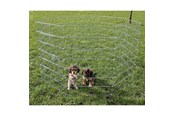 Hund - Trixie Run for small dogs galvanized ø 154 × 91 cm - TX3954