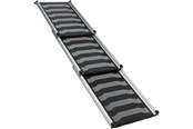 Hund - Trixie 3-Step Telescope Ramp aluminium/plastic/TPR 40 × 78–175 cm 6.8 kg black/grey - TX39479