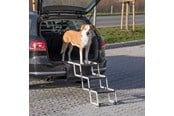 Hund - Trixie 3-step folding steps aluminium/plastic/TPR width: 37 cm/height: up to 57 cm/depth: up to 120 - TX39376