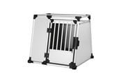 Hund - Trixie Transport box aluminium XL: 94 × 87 × 93 cm light grey/silver - TX39346