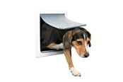 Hund - Trixie 2-Way dog flap with tunnel S–M: 30 × 36 cm white - TX3878