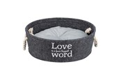 Hund - Trixie Lian basket round felt ø 45 cm anthracite - TX38396