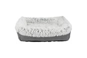 Hund - Trixie Harvey bed square 80 × 65 cm grey/white-black - TX38023