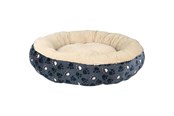 Hund - Trixie Tammy bed round ø 50 cm blue/beige - TX37377