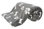 Hund - Trixie Dog Blanket Kenny Plush Grey 75x50cm - TX37095