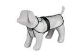 Hund - Trixie Tarbes raincoat L: 55 cm transparent/black piping - TX3006