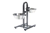 Hund - Trixie Dog bar height adjustable stainless steel/metal 2 × 2.8 l/ø 24 cm - TX2497