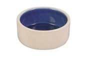 Hund - Trixie Bowl ceramic 2.3 l/ø 22 cm cream/blue - TX2452