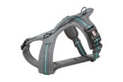 Hund - Trixie Fusion touring harness M–L: 61–75 cm/30 mm graphite/ocean - TX207537