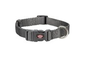 Hund - Trixie Premium collar XXS–XS: 15–25 cm/10 mm graphite - TX202116