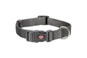 Hund - Trixie Premium collar L–XL: 40–65 cm/25 mm graphite - TX201716