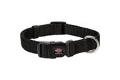 Hund - Trixie Premium collar XS–S: 22–35 cm/10 mm black - TX201401