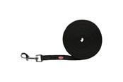 Hund - Trixie Tracking leash rubberised S-M: 5 m/15 mm - black - TX19786