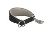 Hund - Trixie Active Comfort collar for greyhounds S–M: 33–42 cm/60 mm black/grey - TX18963