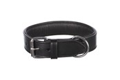 Hund - Trixie Active collar leather XL: 65–75 cm/40 mm black - TX1850