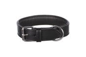 Hund - Trixie Active collar leather L–XL: 55–65 cm/40 mm black - TX1849