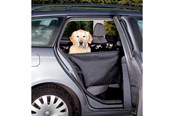 Hund - Trixie Car seat cover narrow with side panels divisible 0.5 × 1.45 m black/beige - TX13231