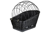 Hund - Trixie Bicycle basket with lattice for rack willow/metal 35 × 49 × 55 cm black - TX13117