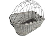 Hund - Trixie Bicycle basket with lattice for rack willow/metal 35 × 49 × 55 cm grey - TX13114