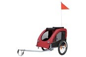 Hund - Trixie Bicycle trailer M: 63 × 68 × 75/137 cm black/red - TX12814