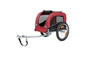 Hund - Trixie Bicycle trailer S: 53 × 60 × 60/117 cm black/red - TX12813