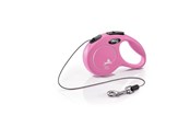 Hund - Flexi New CLASSIC XS Cord Leash 3m 8kg Pink - H7840P