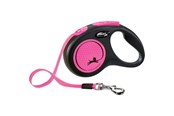 Hund - Flexi New Neon S Tape 5 m (black/neon pink) - H7831P