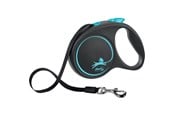 Hund - Flexi Black Design L leash 5 m 50 kg blue - H78016L