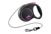 Hund - Flexi Black Design XS leash 3 m 8 kg pink - H78011P