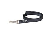 Hund - Julius-K9 C&G - Super-grip leash black/grey 20mm/1.0m with handle - H614614