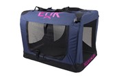 Hund - Eukanuba Pet Soft Crate 102x69x69 cm blue/black XXXL - H33676