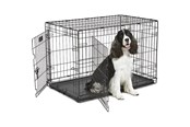 Hund - iCrate Double door Contour 92x58x64 cm F&C W/DIV (19 to 32 kg) - H300774