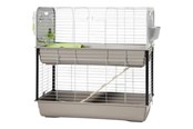 Smådyr - Savic Caesar 3 Double Knock Down Dwarf Rabbit Cage - Silver - G5226G