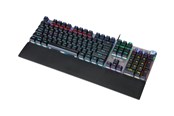 Tastatur - iBOX AURORA K-3 - keyboard - QWERTY - black silver (US International Layout) - Tastatur - Sølv - IKGMK3