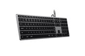 Tastatur - Satechi Slim W3 - Tastatur - Nordisk - Grå - ST-UCSW3M-ND