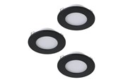 Smarthus - EGLO FUEVA-Z recessed spot Ø85 mm black 3-pack - 900105