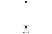 Lamper - EGLO LIBERTAD pendant light black/brown - 99795