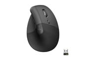 Mus - Logitech Lift Right Vertical - Graphite - Ergonomisk mus - Optisk - 6 - Svart - 910-006473