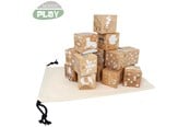 Babyleker - NORDIC PLAY Nature Wooden blocks in beech 16 pcs. Nature - 805-785