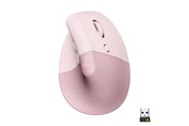 Mus - Logitech Lift Right Vertical - Rose - Ergonomisk mus - Optisk - 6 - Rød - 910-006478