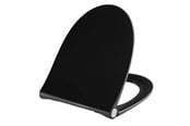 Toaletter, toalettseter, bidéer og reservedeler - Pressalit Sway norden toiletseat black polygiene with sc - 1030111-DH5999